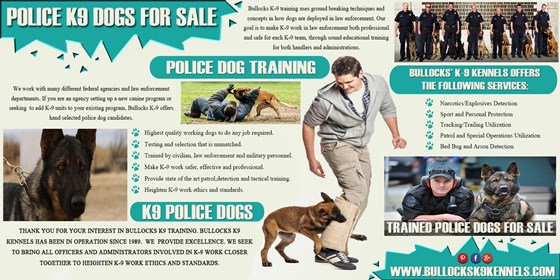 Trained Police Dogs For Sale: Police Dog Training